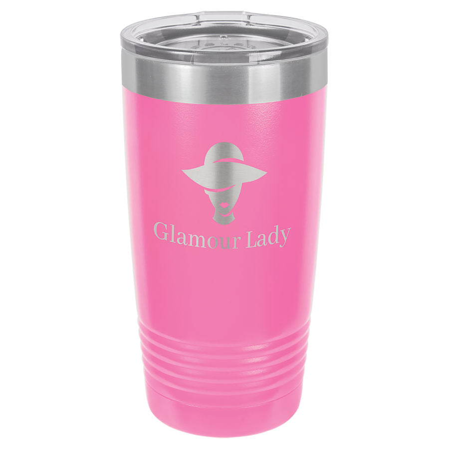 Polar Camel 20 oz. Ringneck Vacuum Insulated Tumbler w/Clear Lid