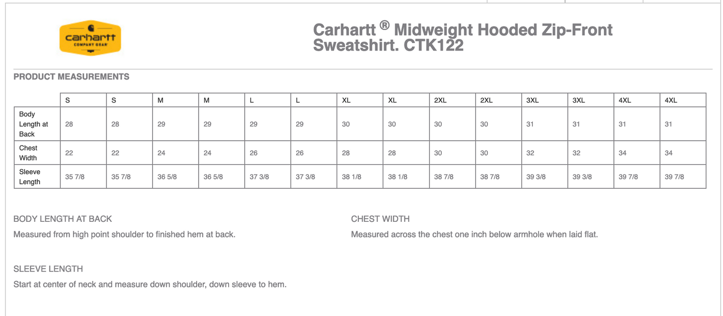 Carhartt ® Midweight Hooded Zip-Front Sweatshirt