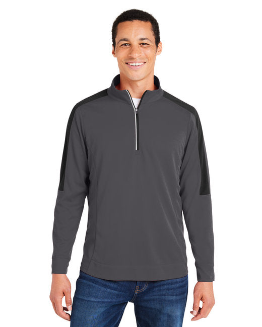 CORE365 Men's Market Snag Protect Mesh Colorblock Quarter-Zip CE404