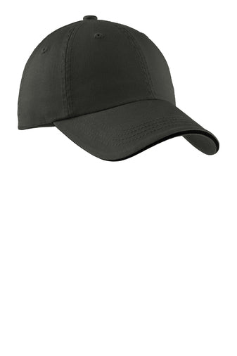 Port Authority® Sandwich Bill Cap with Striped Closure