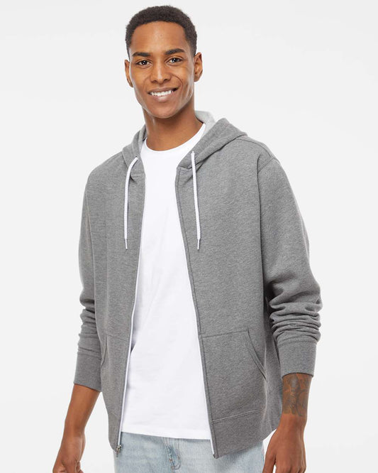 Independent Trading Co. - Unisex Lightweight Full-Zip Hooded Sweatshirt