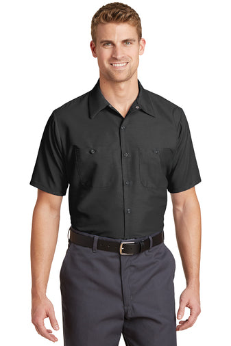 Red Kap® Long Size, Short Sleeve Industrial Work Shirt