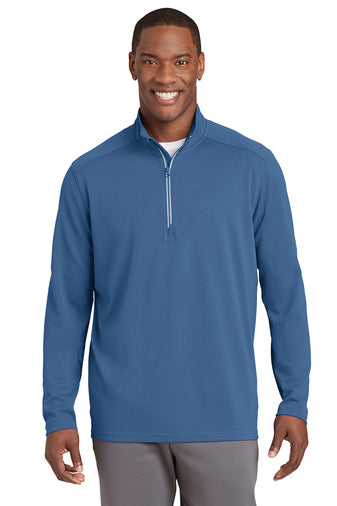 Sport-Tek® Sport-Wick® Textured 1/4-Zip Pullover