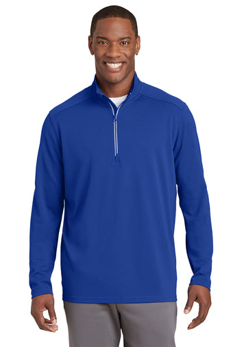 Sport-Tek® Sport-Wick® Textured 1/4-Zip Pullover