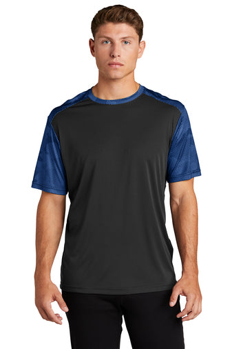 Sport-Tek® CamoHex Colorblock Tee