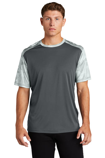 Sport-Tek® CamoHex Colorblock Tee