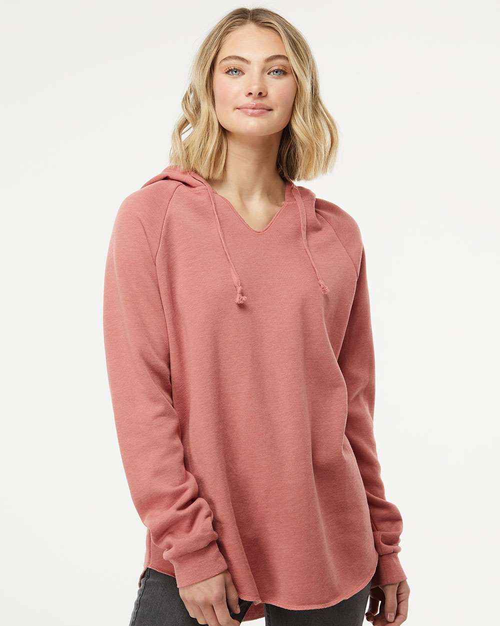 Independent Trading Co. - Women’s Lightweight California Wave Wash Hooded Sweatshirt - PRM2500