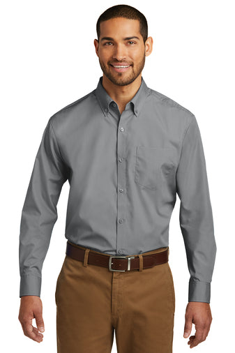 Port Authority® Long Sleeve Carefree Poplin Shirt