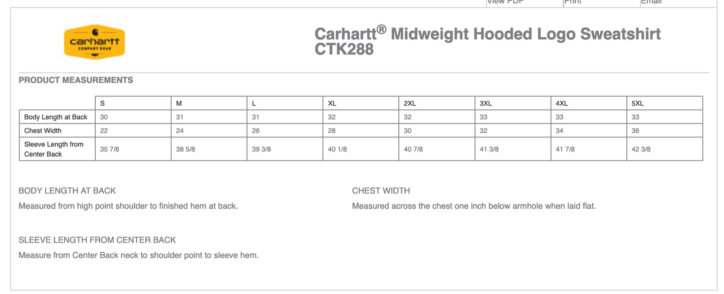 Carhartt® Midweight Hooded Logo Sweatshirt