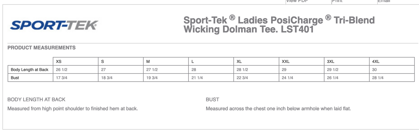 Sport-Tek ® Ladies PosiCharge ® Tri-Blend Wicking Dolman Tee