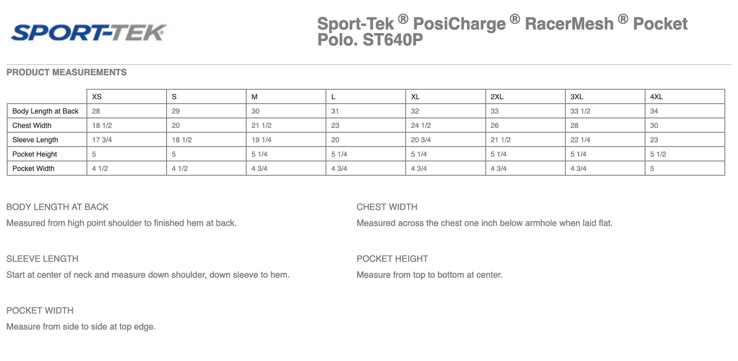 Sport-Tek ® PosiCharge ® RacerMesh ® Pocket Polo