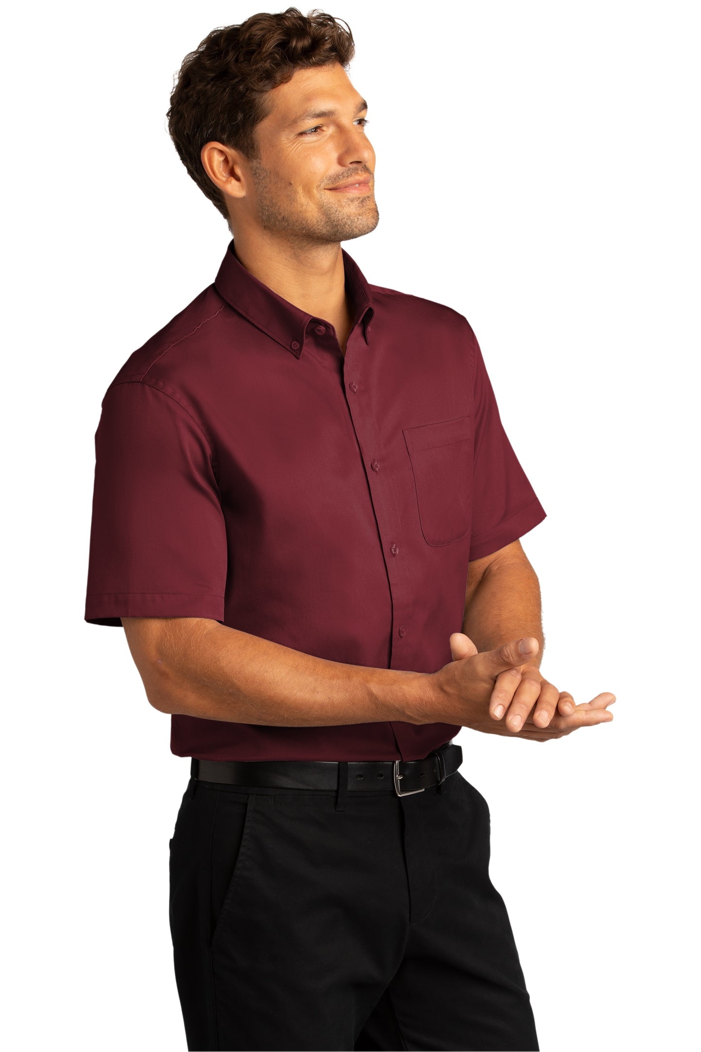 Port Authority® Short Sleeve SuperPro React™Twill Shirt