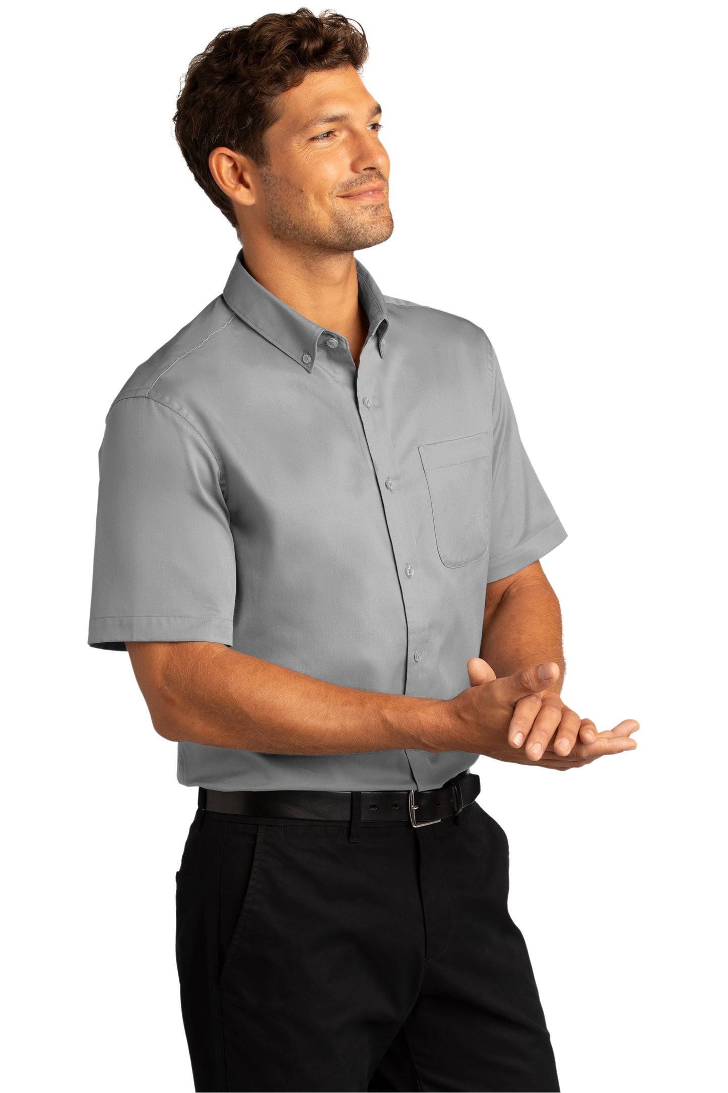 Port Authority® Short Sleeve SuperPro React™Twill Shirt