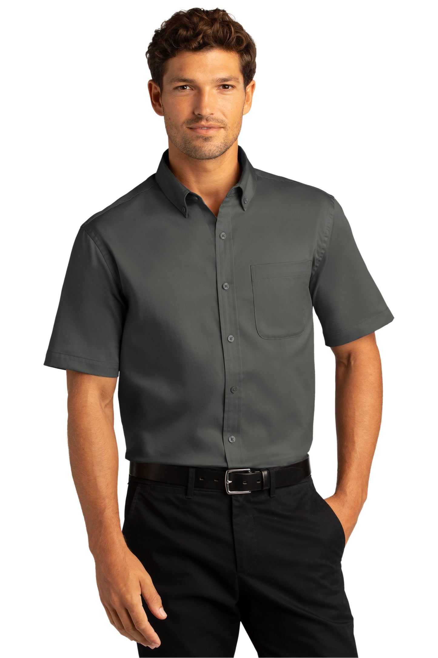 Port Authority® Short Sleeve SuperPro React™Twill Shirt